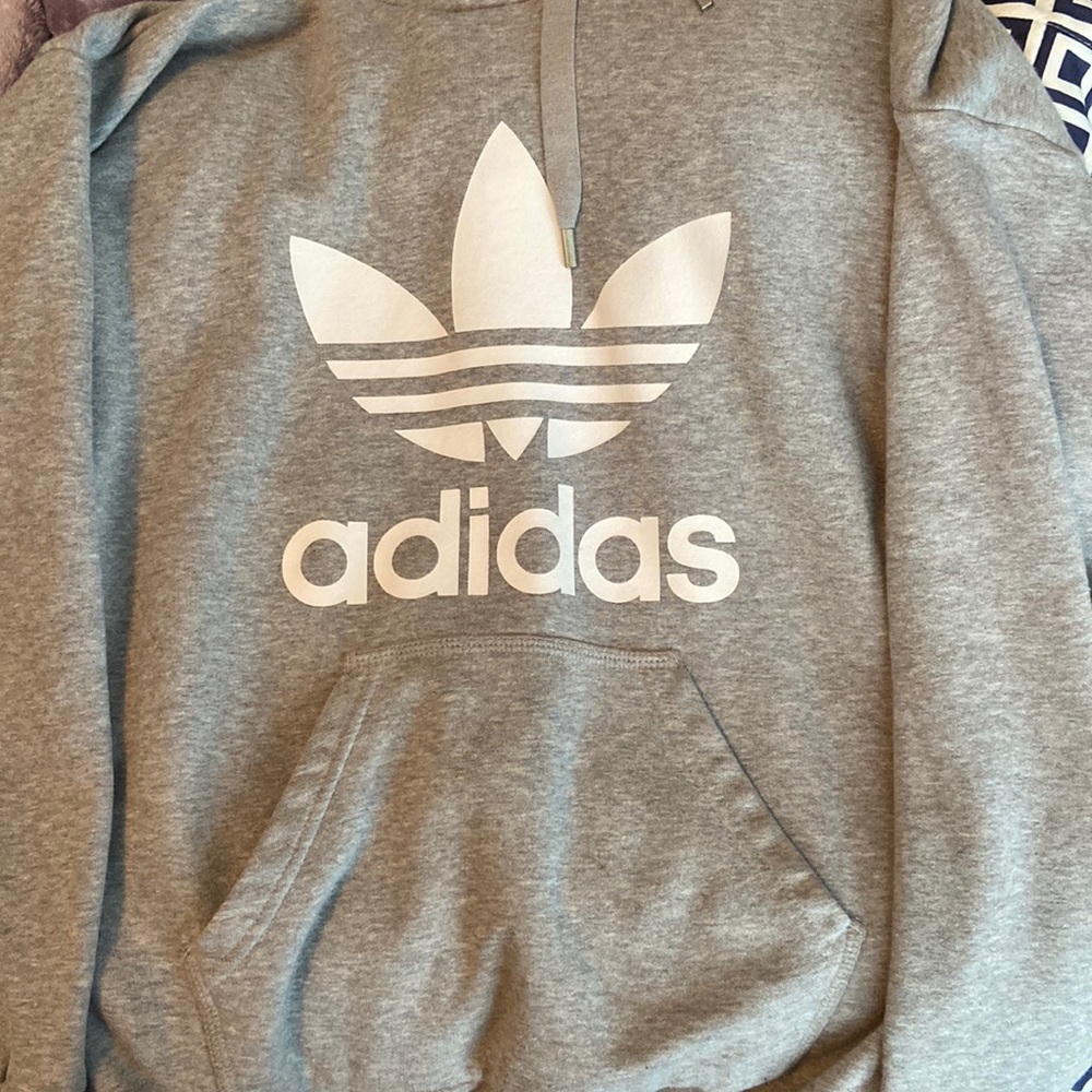 Adidas Grey Womens Hoodie